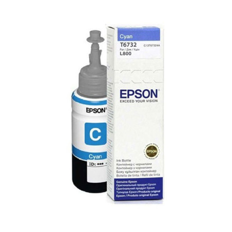 Bouteille D'encre Adaptable EPSON T6732 - Cyan 