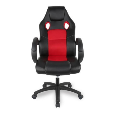 Chaise Super Gamer Noir et Rouge