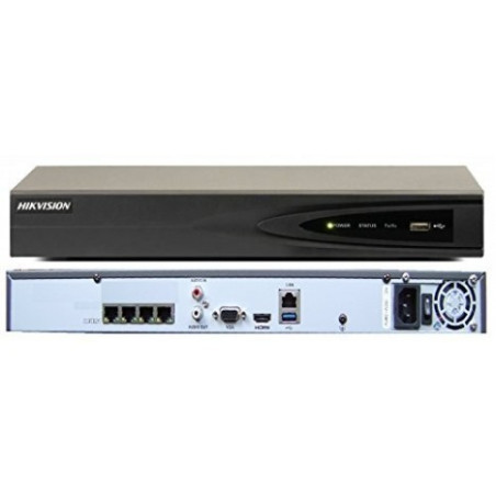 NVR HIKVISION 4 PORTS UP TO 8 MP