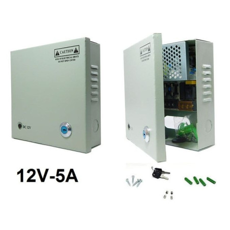 BOLC ALIMENTATION 12V 5A AVEC BOITIER