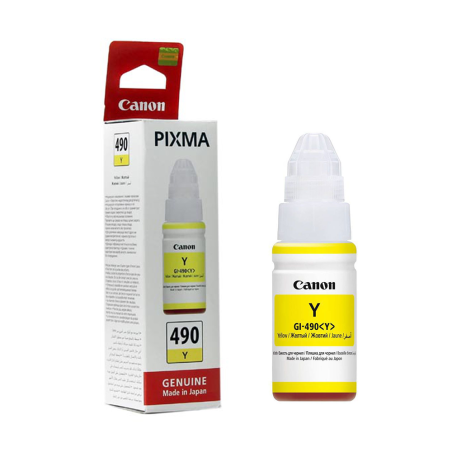 ENCRE CANON PIXMA 490 JAUNE (GI-490Y)