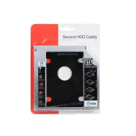 CADDY DISQUE DUR 2.5 POUR PC PORTABLE SLIM