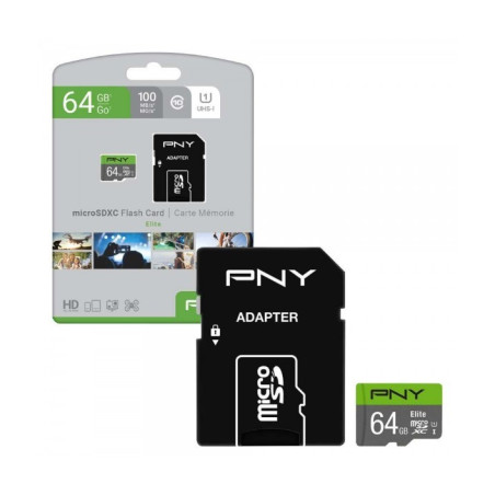 CARTE MEMOIRE PNY 64G ELITE C10