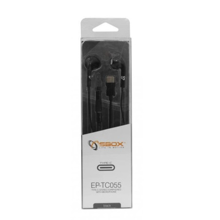 ECOUTEURS AVEC MICROPHONE SBOX USB TYPE-C (EP-TC055B)
