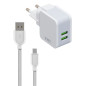 CHARGEUR SMARTPHONE EMY 2 PORTS (MY-203) CHARGEUR SMARTPHONE EMY 2 PORTS (MY-203)