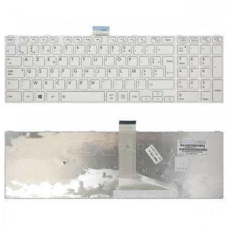 clavier Toshiba satellite C50 L50-A (Blanc)