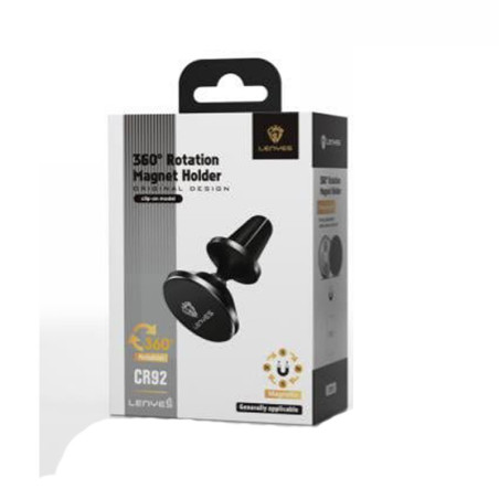 SUPPORT SMARTPHONE LENYES POUR VOITURE TOTAL ROTATION 360