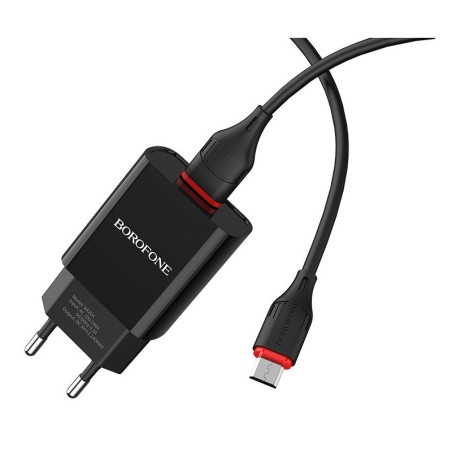 CHARGEUR BOROFONE BA20A 2.1A 1 USB