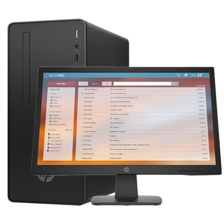PC BUREAU HP PRO 300 G6 I3-10100 4G 1T (+ ECRAN 21.5" P22V)