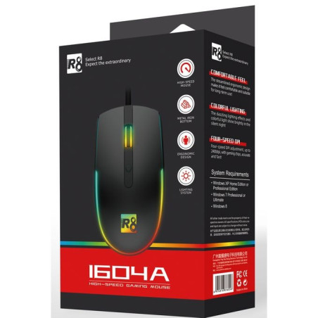 SOURIS GAMING R8 FILAIRE M1604A