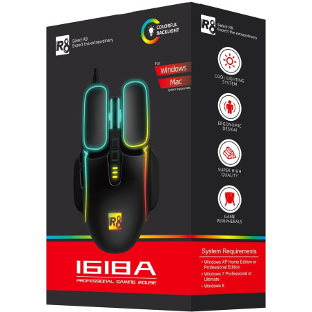 SOURIS GAMING R8 FILAIRE M1618A