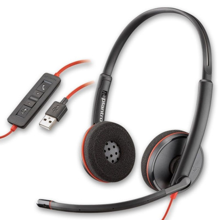 CASQUE PLANTRONICS BLACKWIRE C3220 USB