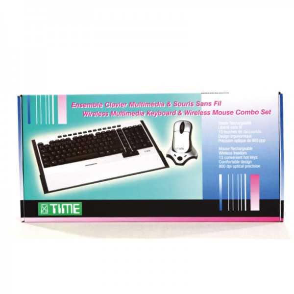 Ensemble ergonomique clavier/souris sans fil, 2,4 GHz, portée de