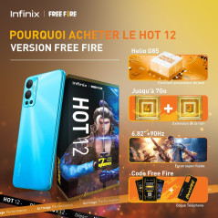 SMARTPHONE INFINIX HOT 12 4G 64G (FREEFIRE EDITION)