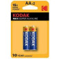 PILE KODAK MAX ALKALINE AA LR6 B2 (30952829)