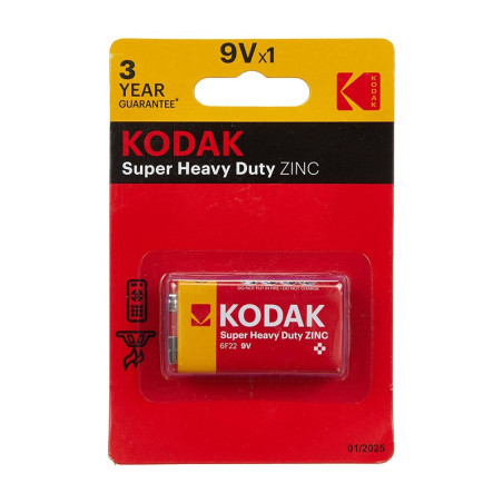 PILE KODAK ZINC EXTRA HEAVY DUTY 9V 1P