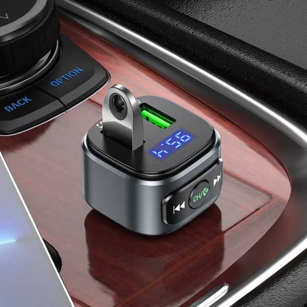 Transmetteur FM Bluetooth Voiture5,0 LENCENT Adaptateur Radio