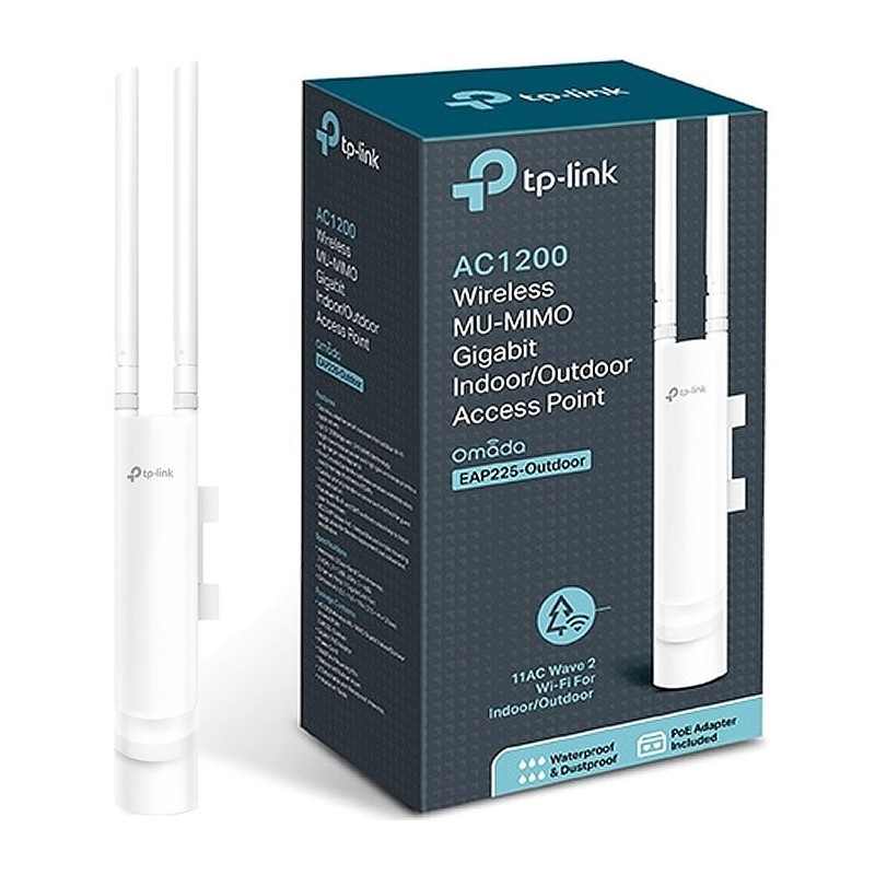 POINT ACCES MURAL TPLINK EAP225 WIFI POE DOUBLE BANDE OUTDOOR
