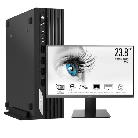PC BUREAU MSI PRO DP21 INTEL PENTIUM 8GB 256GB SSD / ECRAN MSI 24" PRO 75HZ