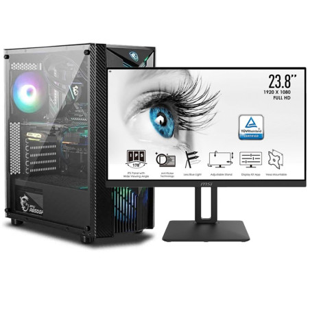 PC BUREAU MSI RYZEN 5 5600G 16GB 500SSD M.2 + ECRAN MSI 24" PRO