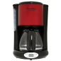 CAFETIERE FILTRE PROGRAMMABLE 1000W NOIR ET ROUGE (FG360D10)