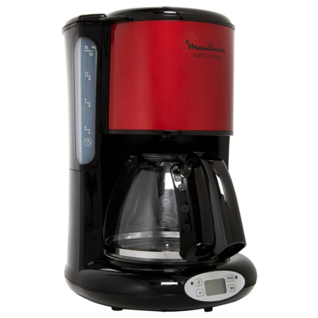 CAFETIERE FILTRE PROGRAMMABLE 1000W NOIR ET ROUGE (FG360D10)