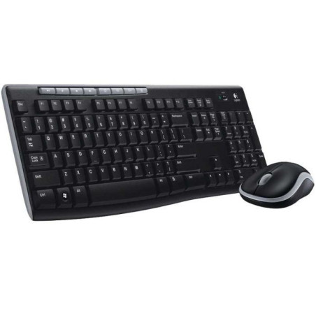 ENSEMBLE CLAVIER SOURIS SANS FIL LOGITECH MK270