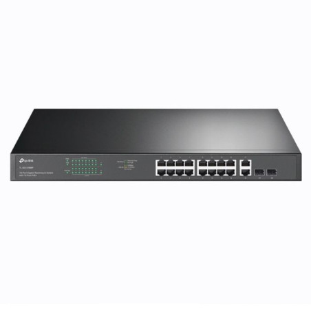 SWITCH TPLINK 16 PORTS GIGABIT POE+ AVEC 2 SLOTS SFP 192W (TL-SG1218MPE)