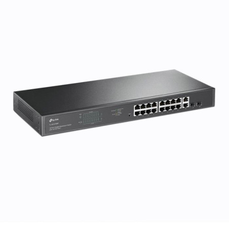 SWITCH TPLINK 16 PORTS GIGABIT POE+ AVEC 2 SLOTS SFP 192W (TL-SG1218MPE)