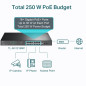 SWITCH TPLINK 16 PORTS GIGABIT POE+ AVEC 2 SLOTS SFP 192W (TL-SG1218MPE)