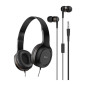 PACK HOCO W24 2EN1 CASQUE FILAIRE ET ECOUTEURS MP3