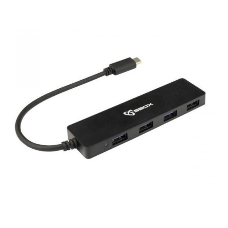 HUB USB SBOX TYPE-C / 4 PORTS USB 3.0 (H-404C)
