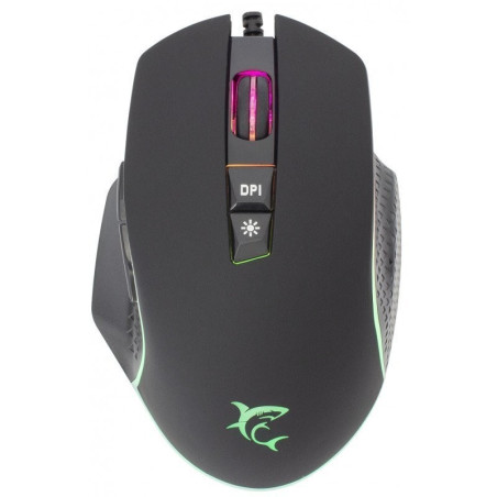 SOURIS GAMER WHITE SHARK GARETH / NOIR / RGB (GM-5009)