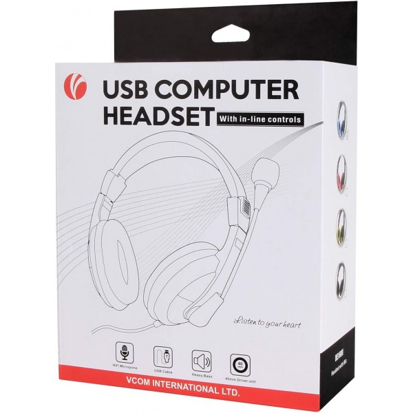 Commandez votre Casque avec Micro Logitech PC960 USB Headset au meilleur  prix en Tunisie