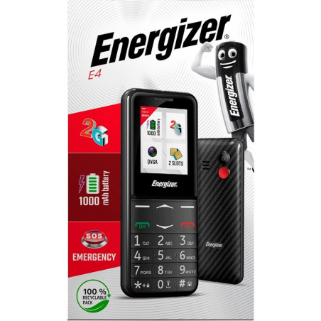 TELEPHONE PORTABLE ENERGIZER ENERGY E4 - NOIR