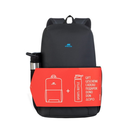 SAC À DOS 15.6" RIVACASE 8068 + BOUTEILLE DE SPORT / NOIR
