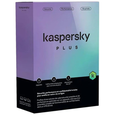 ANTIVIRUS KASPERSKY 3 POSTES PLUS LICENCE 1 AN