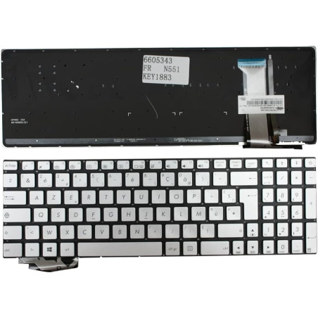 CLAVIER PC PORTABLE ASUS N751J N751JK N751JX