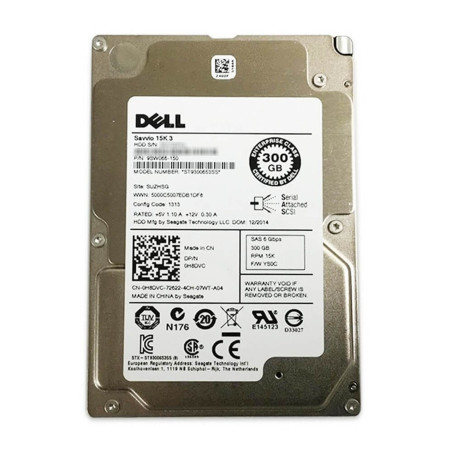 DISQUE DUR SERVEUR DELL 2.5 300G 15K SAS 6GBPS