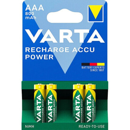 PILE RECHARGEABLE VARTA LR03 BP2 ACCUS 800 READY 4USE (AAA)