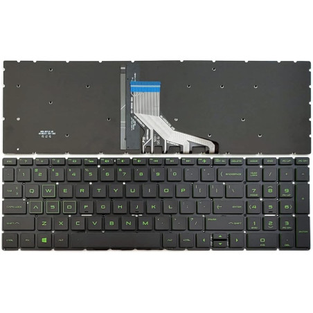 CLAVIER HP HOME 15-DA 15-DB 15-DX 15-dr 250 G7 255 256 G7 GREEN BACKLIGHT AZERTY