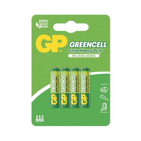 PILES GP GREEN CELL AAA BP4 R03 E.H.D 4X