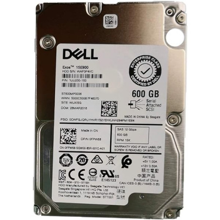 DISQUE DUR SERVEUR DELL 2.5 600GB