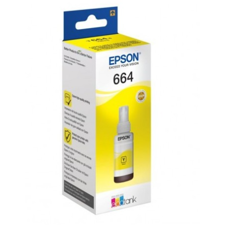 BOUTEILLE D'ENCRE EPSON T6644 JAUNE 70ML