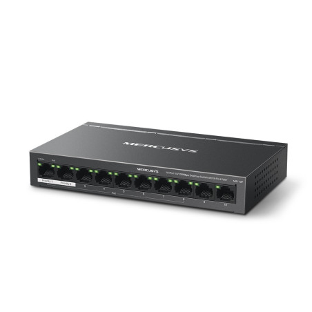 SWITCH BUREAU MERCUSYS 10 PORTS 100MBPS AVEC 8 PORTS POE+ (TL-MS110P)