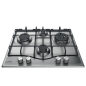 PLAQUE DE CUISSON ARISTON 60CM INOX 4 FEU (PCN641T-IXA)