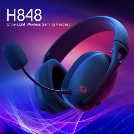 MICRO CASQUE GAMER SANS FIL REDRAGON IRE PRO H848 - NOIR
