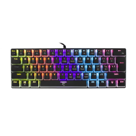 CLAVIER GAMING MECANIQUE WHITE SHARK ASHIKO GK-2202  ROUGE ET NOIR