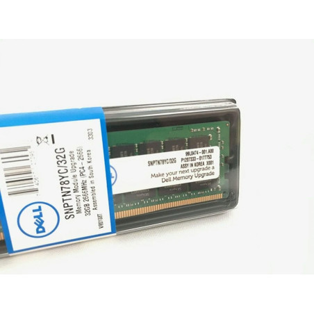 BARETTE MÉMOIRE POUR SERVEUR 32G 2666Mhz REG ECC