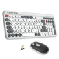 COMBO ADVANCE ELITE ERGOSTYLE SOURIS + CLAVIER SANS FIL / BLANC